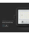 50W Solcelle LED lyskaster - 700lm, CCT 2000K-8000K, batteriindikator, sort, utendørs