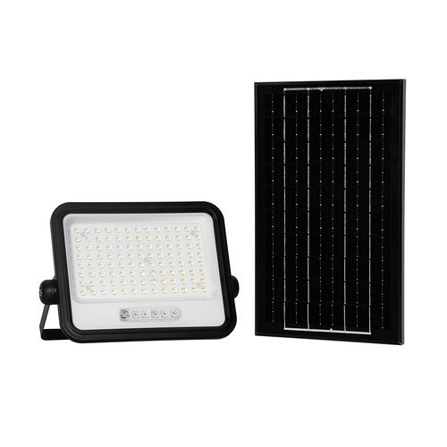10W Solcelle LED lyskaster - 1700lm, IP65, med solcelle og sensor