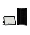 VT-204W LED projektør 200W - med solcellepanel, CCT: 7in1, sort hus, med batteriindikator, IP65