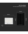 10W Solcelle LED lyskaster - 1700lm, IP65, med solcelle og sensor