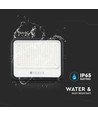 400W Solcelle LED lyskaster, 7-i-1 CCT - IP65, sort, LiFePO4 batteri, inkl. solpanel og batteriindikator