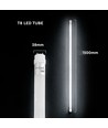 150cm / 15W T8 LED rør - CREE Chip, Nano plast, 4000K, G13 base