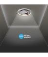 50W LED taklampe, CCT 3-i-1 - Ø50,5cm, hvit/sort kant, inkl. fjernkontroll