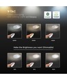 60W LED taklampe, CCT - 50x42cm, hvit, inkl. fjernkontroll, dimbar, 4800lm