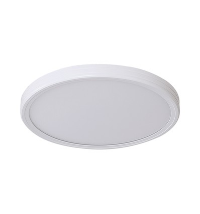 36W LED taklampe med fjernkontroll - Ø39cm, CCT 3-i-1, hvit/sort kant, inkl. lyskilde