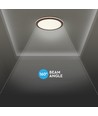 36W LED taklampe i trefarget design - Ø41cm, CCT, dimbar med fjernkontroll, IP20 innendørs