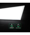 120x30 - 40W LED panel, 110lm/W - 4000K, hvit kant, innfelling/påbygging