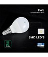 P45 Vt-270 Led 6,5W E14 - plastpære, Cree-chip, 4000K, 6 års garanti