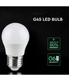 G45 VT-290 LED 6,5W E27 - plastpære, Cree-chip, 3000K, 6 års garanti