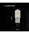 VT-201 LED 1,1W G4 - plast spotlight, 6500K