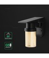 0,9W Solara LED vegglampe med solcelle - IP54, sort, 120lm, 3-i-1 CCT, inkl. fjernkontroll