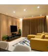 GU10 6W LED pære - 38°, 445lm, erstatter 60W, hvit plast