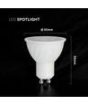 GU10 6,5W LED pære - 110 grader, Samsung LED chip, 445lm, erstatter 60W