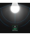 E27 9W LED pære - A60, 806lm, erstatter 60W, hvit plast