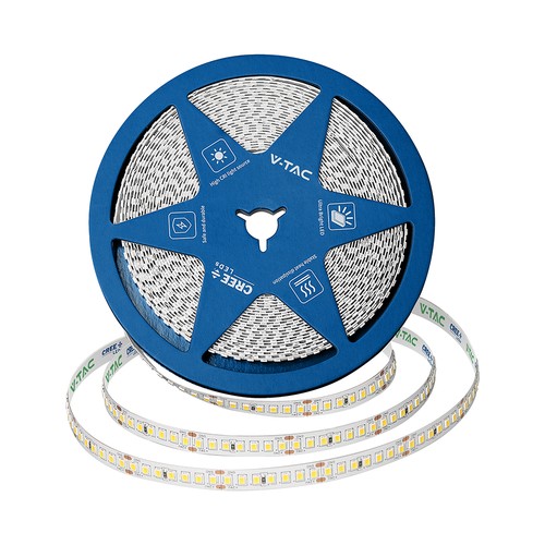 10m 12W/m LED-strip, 168 LED pr. meter - 24V, IP20, 140lm/W, SMD2835