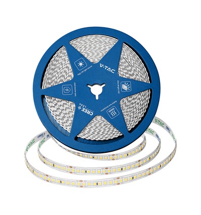 10m 12W/m LED-strip, 168 LED pr. meter - 24V, IP20, 140lm/W, SMD2835