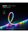 5m VT-562 neon lyslist - med kontroller, Magic RGB, sett, DC 5V, pris/sett