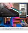 5m RGBIC Neon Flex LED-sett - 5V USB, Bluetooth-app, fjernkontroll