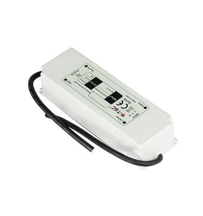 75W / 12V DC strømforsyning - 6A, IP67 vanntett, Slim design