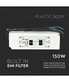 Vt-22153 LED strømforsyning 150W - plast, slank, 12V, IP67