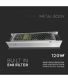 120W / 24V DC Slim strømforsyning - 5A, IP20, metallhus