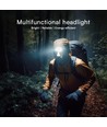 3W+5W oppladbar LED hodelykt - 470lm, 230° vidvinkel, IP44, inkl. batteri