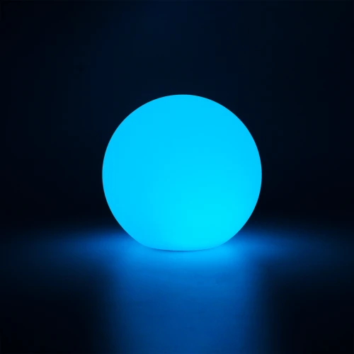Ø10 cm RGB LED ball - Oppladbar, med fjernkontroll, IP66