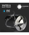 Vt-7678-3 MR16 nedgravningsspotlampe 12V - IP67, tre vinduer
