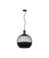 GU10 Designer pendellampe - Matt sort, Metal serie, Ø40 cm
