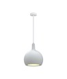 E27 Designer pendellampe, Ø28cm - Keramikk og metall, hvit, uten lyskilde