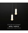 2x5W LED Designer pendellampe - Ø15cm, 3000K, inkl. lyskilde