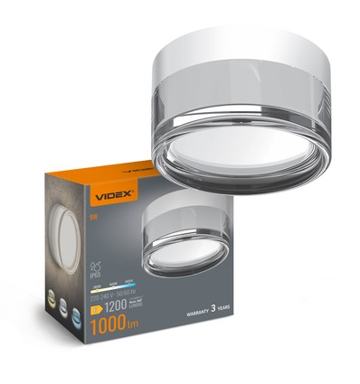 BHD01 LED-armatur 9W - vegg- og takmontert, 2800/4000K, kald hvit