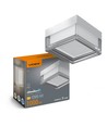 9W firkantet LED vegg/taklampe - 3CCT, IP65, hvit, Bulkhead