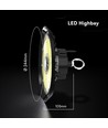 100W LED high bay, 155lm/W - CREE chip, IP65, 90 grader, 6 års garanti