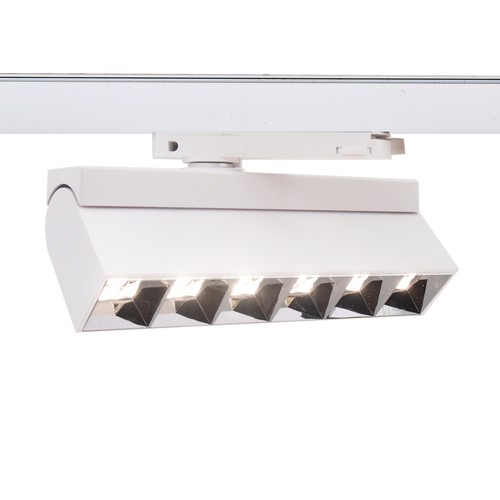 36W 3-faset RA92 LED-skinnespot - 23,5 cm, hvit, justerbar