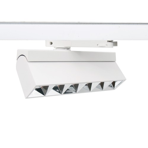 36W 3-faset RA92 LED-skinnespot - 23,5 cm, hvit, justerbar