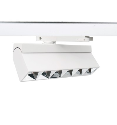 36W 3-faset RA92 LED-skinnespot - 23,5 cm, hvit, justerbar