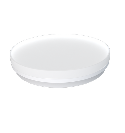 24/18/13W LED CCT taklampe - Ø28cm, høyde: 5cm, hvit kant, inkl. lyskilde