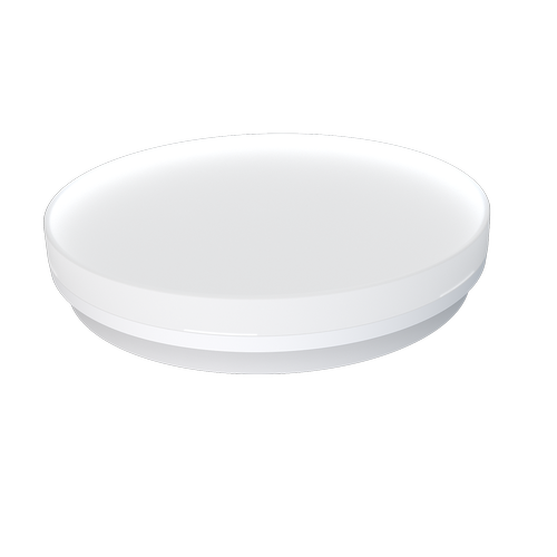 24/18/13W LED dimbar CCT taklampe - Ø28cm, IP54, hvit kant, inkl. lyskilde