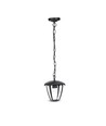 E27 hagelampe i aluminium - IP44 utendørs, sort, 74cm høy, uten lyskilde