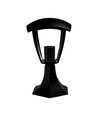 Sort hagelampe / bedlampe - E27 sokkel, IP44 utendørs, aluminium, uten lyskilde
