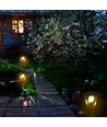 Sort hagelampe / bedlampe - E27 sokkel, IP44 utendørs, aluminium, uten lyskilde
