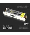 25W / 12V DC strømforsyning - 2.1A, IP20 innendørs