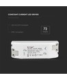 72W / 1600mA LED driver til panel - 30-42V, flicker free, 5 års garanti, IP20 innendørs