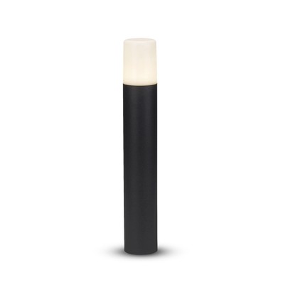 50cm GU10 hagelampe/pullert - IP54 utendørs, rund, sort, aluminium, uten lyskilde