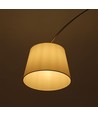 E27 gulvlampe med marmorfot, 192cm - Elfenben, metall, max 60W, uten lyskilde