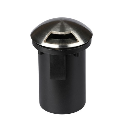 Ø8,7cm MR16 nedgravingsspot, 12V - IP67, rustfritt stål, 1 vindu, uten lyskilde