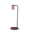 Designer bordlampe med E27 fatning og bryter - Rød bronse, metall, 150x420mm, max 60W