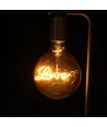 Designer bordlampe med E27 fatning og bryter - Rød bronse, metall, 150x420mm, max 60W