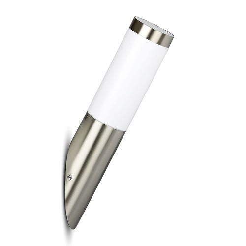 VT-832 vegglampe - med hus i rustfritt stål (diagonal vinkel), IP44